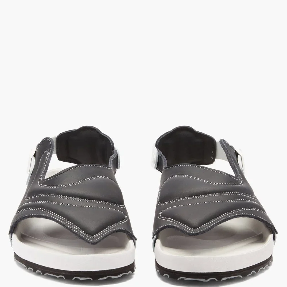 Birkenstock x Saskia Lenaerts Terra leather sandals. Exquisite. Size: 8, 41